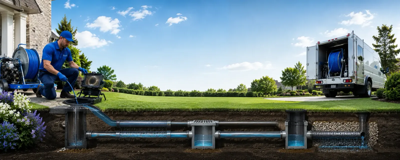 Outdoor drain cleaning information for Henley, MO